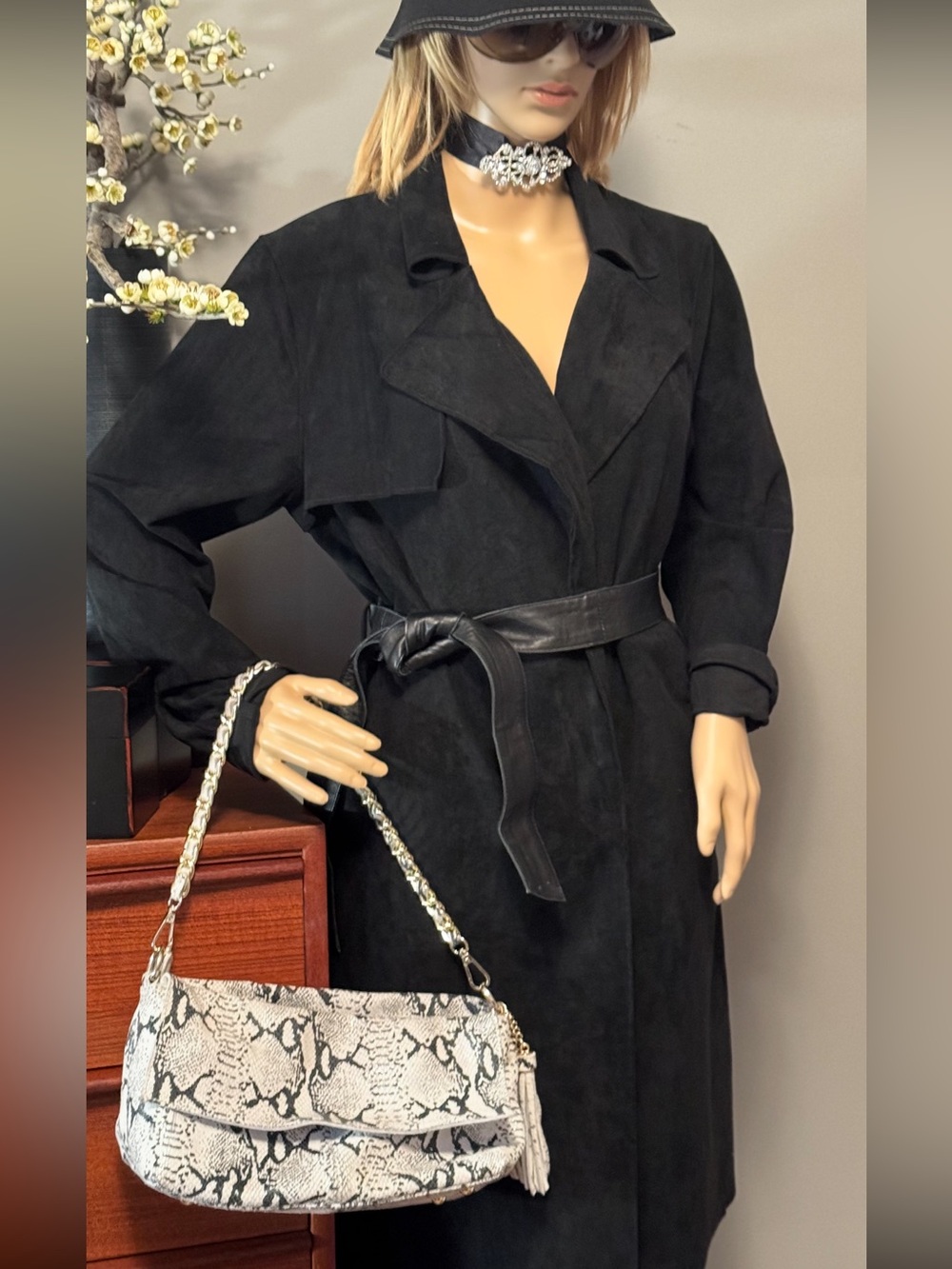 Blank NYC Black Trench Coat